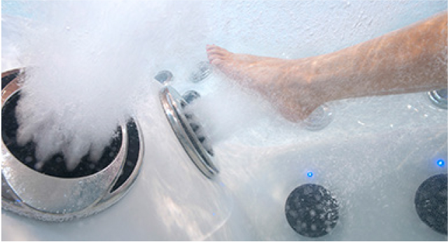 Twilight Series Hot Tubs Master Blaster foot therapy
