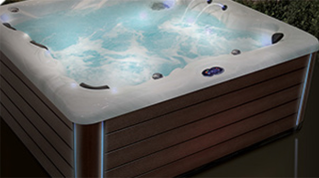 Clarity Spas cascading waterfall system